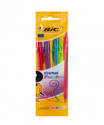 خودکار بیک Bic مدل Cristal Fashion بسته چهار عددی