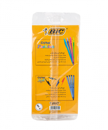 خودکار بیک Bic مدل Cristal Soft and Fashion بسته 8 عددی