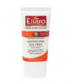 کرم ضد آفتاب فاقد چربی و بی رنگ الارو Ellaro با +SPF50 حجم 40 میلی لیتر