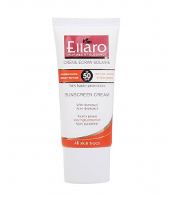 کرم ضد آفتاب بی رنگ الارو Ellaro با +SPF50 حجم 50 میلی لیتر