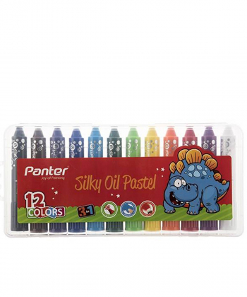 پاستل روغنی 12 رنگ پنتر Panter مدل Silky