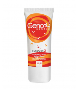 کرم ضدآفتاب رنگی SPF50 ژنوبایوتیک Geno Biotic مدل Suno Gen3 حجم 50 میلی لیتر