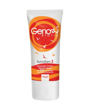 کرم ضدآفتاب رنگی SPF50 ژنوبایوتیک Geno Biotic مدل Suno Gen3 حجم 50 میلی لیتر