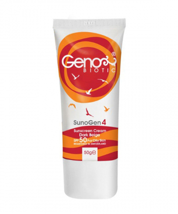 کرم ضدآفتاب رنگی SPF50 ژنوبایوتیک Geno Biotic مدل Suno Gen4 حجم 50 میلی لیتر