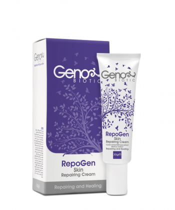 کرم ترمیم کننده پوست آسیب دیده ژنوبایوتیک Geno Biotic مدل Repo Gen وزن 30 گرم