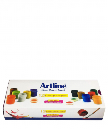 گواش پلاستیکی 12 رنگ آرت لاین Artline