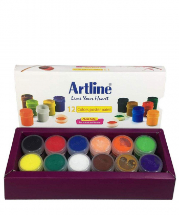 گواش پلاستیکی 12 رنگ آرت لاین Artline