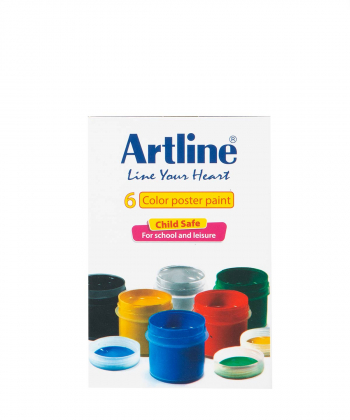 گواش پلاستیکی 6 رنگ آرت لاین Artline