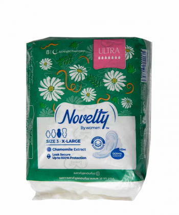 نوار بهداشتی بزرگ و بسیار نازک ناولتی Novelty سایز 3 بسته 8 عددی