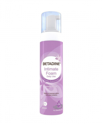 فوم بهداشتی بانوان بتادین Betadine مدل Intimate Foam حجم 200 میلی لیتر