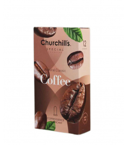 کاندوم چرچیلز Churchills مدل Coffee بسته 12 عددی