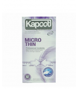 کاندوم فوق العاده نازک کاپوت Kapoot مدل Micro Thin بسته 12 عددی