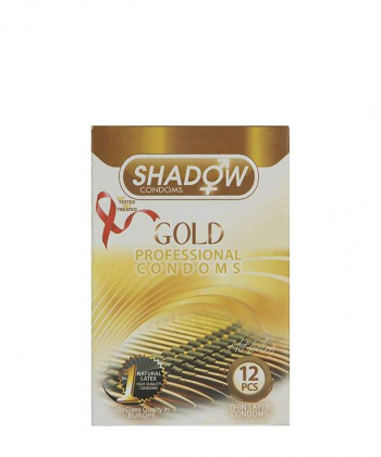 کاندوم خاردار تاخیری شدو Shadow مدل Gold بسته 12 عددی