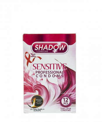 کاندوم بسیار نازک شدو Shadow مدل Sensitive بسته 12 عددی