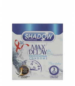 کاندوم تاخیری و خاردار شدو Shadow مدل Max Delay بسته 3 عددی