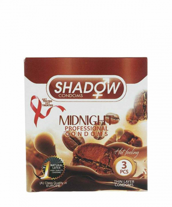 کاندوم تاخیری خاردار شدو Shadow مدل Midnight بسته 3 عددی