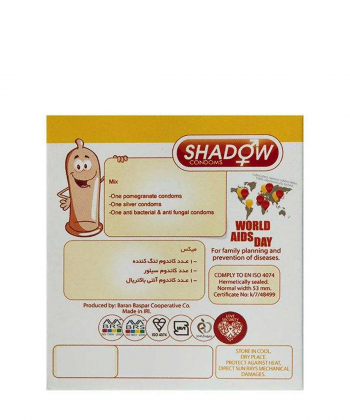 کاندوم تنگ کننده شدو Shadow مدل Mix بسته 3 عددی