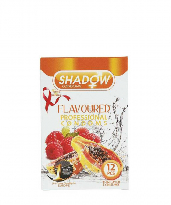 کاندوم میوه ای شدو Shadow مدل Flavoured بسته 12 عددی