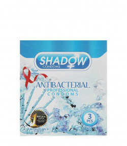 کاندوم ضد قارچ و باکتری شدو Shadow مدل Anti bacterial بسته 3 عددی