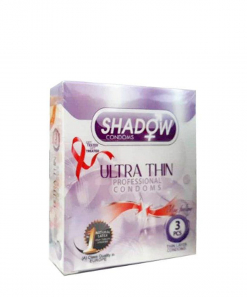 کاندوم بسیار نازک شدو Shadow مدل Ultra Thin بسته 3 عددی