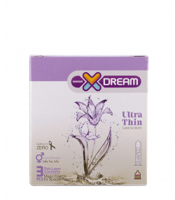 کاندوم بسیار نازک ایکس دریم XDream مدل Ultra Thin بسته 3 عددی