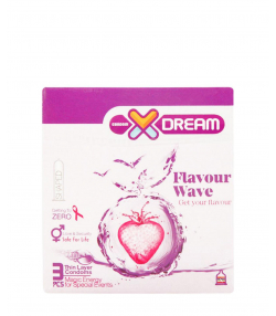 کاندوم میوه ای ایکس دریم XDream مدل Flavour Wave بسته 3 عددی