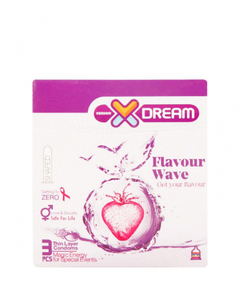 کاندوم میوه ای ایکس دریم XDream مدل Flavour Wave بسته 3 عددی