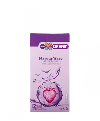 کاندوم میوه ای ایکس دریم XDream مدل Flavour Wave بسته 12 عددی