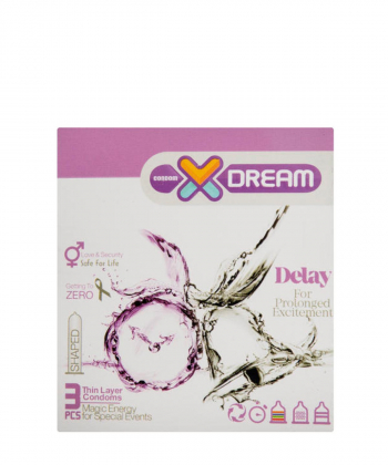 کاندوم تاخیری ایکس دریم XDream مدل Delay بسته 3 عددی