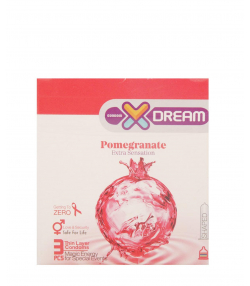 کاندوم تنگ کننده ایکس دریم XDream مدل Pomegranate بسته 3 عددی