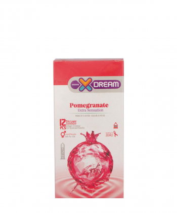 کاندوم تنگ کننده ایکس دریم XDream مدل Pomegranate بسته 12 عددی