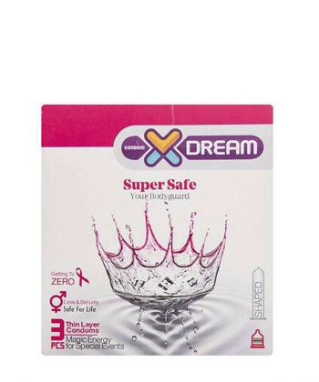 کاندوم بسیار ایمن ایکس دریم XDream مدل Super Safe بسته 3 عددی