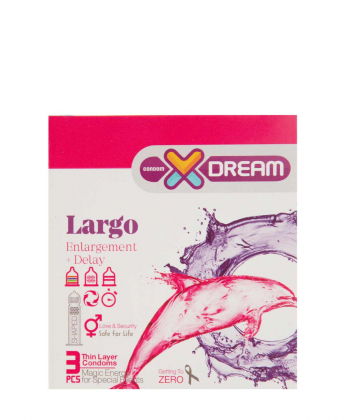 کاندوم خاردار و شیاردار ایکس دریم XDream مدل Largo بسته 3 عددی