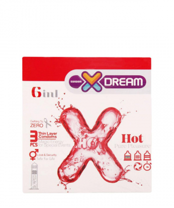 کاندوم تنگ کننده ایکس دریم XDream مدل Hot بسته 3 عددی