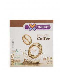 کاندوم تاخیری ایکس دریم XDream مدل Prolong Coffee بسته 3 عددی