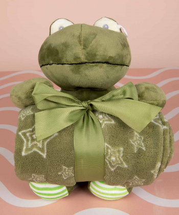 عروسک و پتو نوزاد دکو Deco مدل Frog