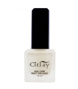 لاک مات و مخملی کننده سیترای Citray مدل Top Coat Matt حجم 15 میلی لیتر