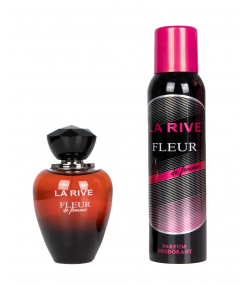 ست ادوپرفیوم و اسپری دئودورانت زنانه لا ریو La Rive مدل Fleur De Femme حجم 90 میلی لیتر