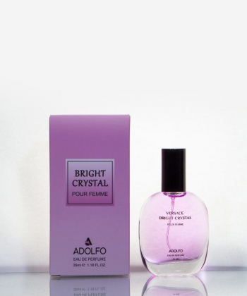 عطر جیبی زنانه آدولفو Adolfo مدل Bright Crystal حجم 35 میلی لیتر