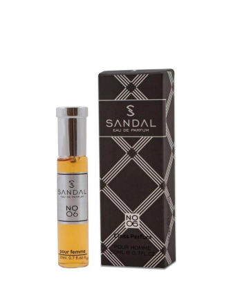 عطر جیبی مردانه صندل Sandal شماره 06 حجم 20 میلی لیتر