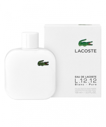 ادوتویلت مردانه لاکوست Lacoste مدل L.12.12 Blanc-pure  حجم 100 میلی لیتر