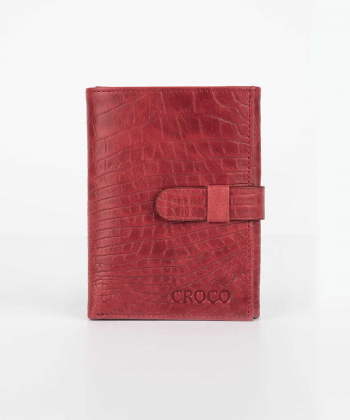 کیف پول زنانه چرم طبیعی چرم کروکو Croco Leather مدل ویکتوریا