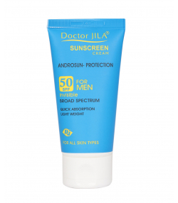 کرم ضد آفتاب بی رنگ SPF 50 دکتر ژیلا Dr Jila مناسب آقایان وزن 50 گرم