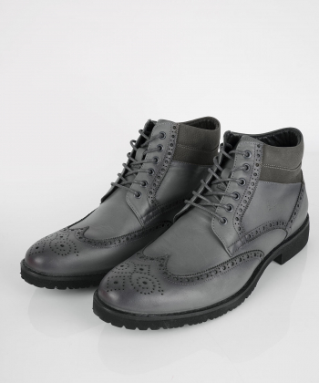 نیم بوت چرم مردانه شهر چرم Leather City مدل M8315