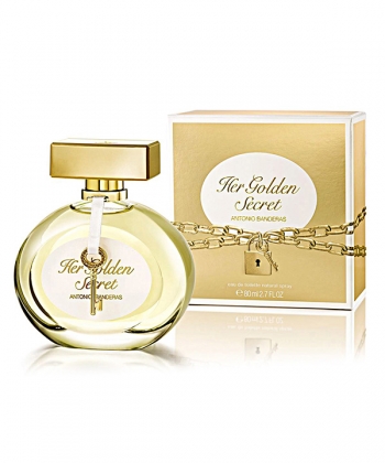 ادو تویلت زنانه آنتونیو باندراس مدل Her Golden Secret حجم 80 میلی لیتر