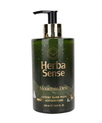 مایع دستشویی آبرسان هرباسنس Herba Sense مدل Mountain Dew حجم 500 میلی لیتر