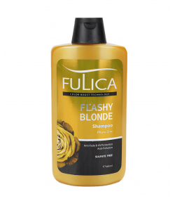 شامپو تثبیت کننده و محافظ موهای رنگ شده فولیکا FULICA مدل Flashy Blondeحجم 400 میلی لیتر