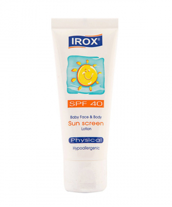 لوسیون ضد آفتاب کودکان SPF40 ایروکس Irox حجم 60 میلی لیتر