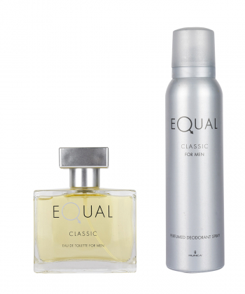 ست ادوتویلت و اسپری مردانه ایکوال Equal مدل Classic حجم 75 میلی لیتر