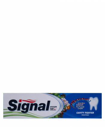 خمیر دندان سیگنال Signal سری Cavity Fighter مدل Herbal Extract حجم 100 میلی لیتر